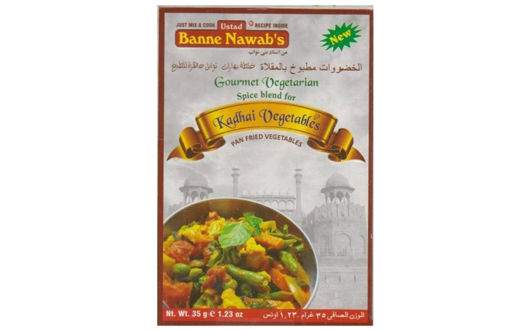 Ustad Banne Nawab's Kadhai Vegetables Masala (Pan Fried Vegetables)   Box  35 grams
